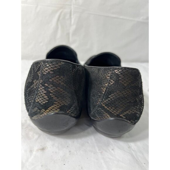 Dansko Olivia women's Bronze Black Snake Suede Slip On Shoes Size 9.5 - Picture 11 of 16